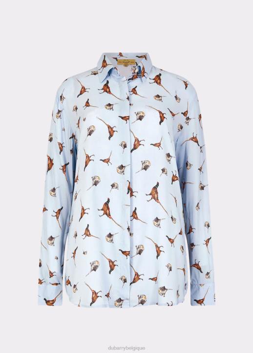 628F768 vêtements bleu multicolore Dubarry femmes chemise bruyère