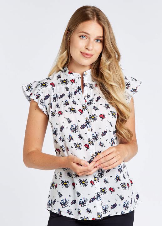 628F779 vêtements blanc multicolore Dubarry femmes chemise plus sauvage