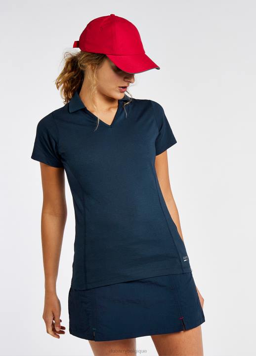 628F157 vêtements marine Dubarry femmes polo séville à col en V