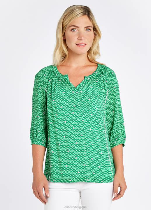 628F721 vêtements vert kelly Dubarry femmes dessus de chicouté