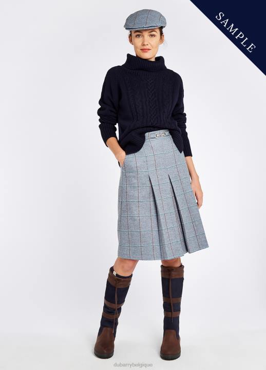 628F636 vêtements bruyère bleue Dubarry femmes jupe en tweed en épicéa