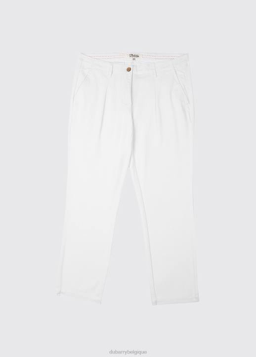 628F598 vêtements blanc Dubarry femmes pantalon capri en roseau