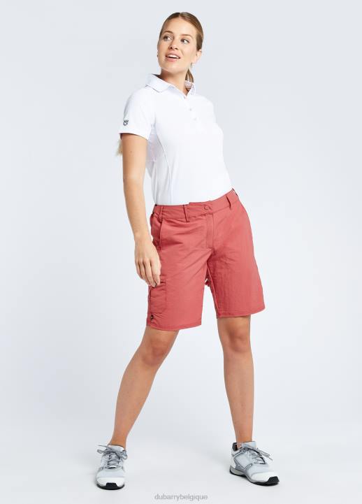 628F720 vêtements rouge impérial Dubarry femmes short ras du cou Minorque