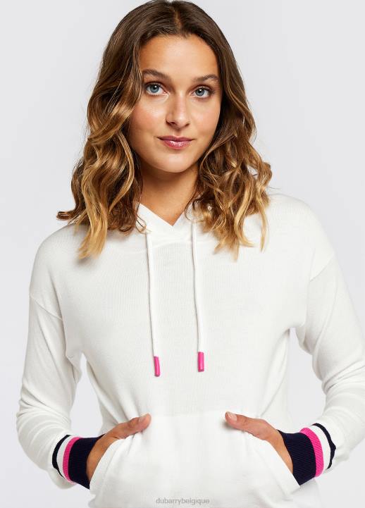 628F161 vêtements blanc Dubarry femmes sweat à capuche burncourt