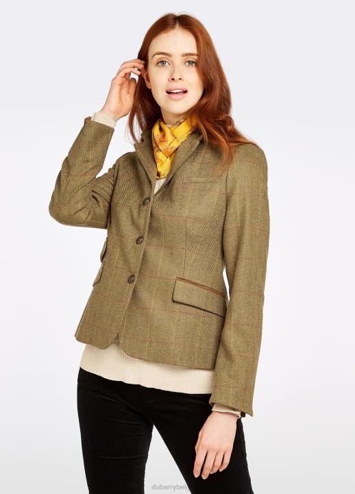 628F490 vêtements orme Dubarry femmes veste en tweed bouton d'or