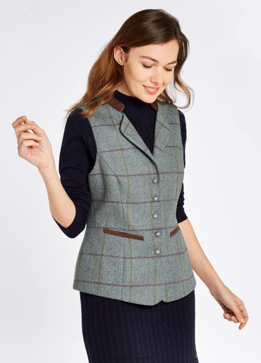 628F564 vêtements oseille Dubarry femmes gilet en tweed à fuseaux