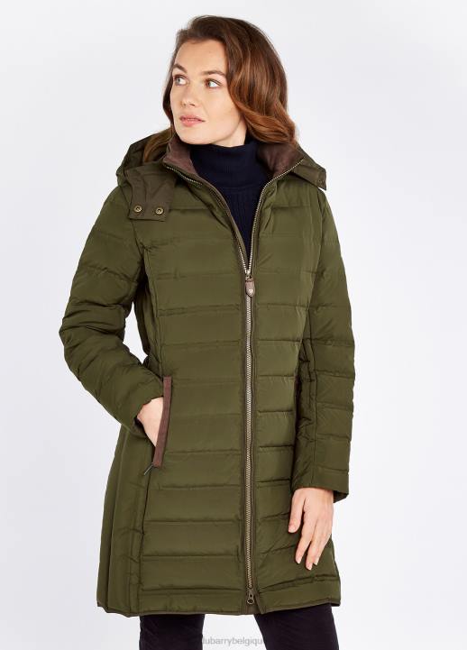 628F185 vêtements olive Dubarry femmes veste matelassée Ballybrophy