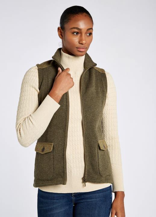 628F246 vêtements vert sombre Dubarry femmes gilet en cerisier