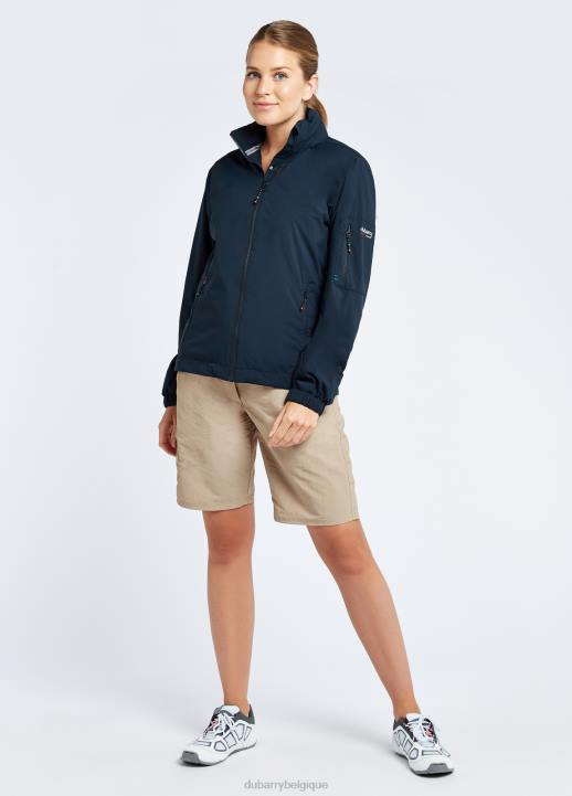 628F277 vêtements marine Dubarry femmes veste ras du cou corfou