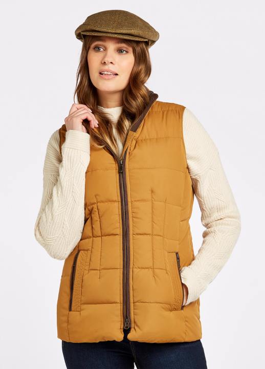 628F488 vêtements ambre Dubarry femmes gilet matelassé Spiddal