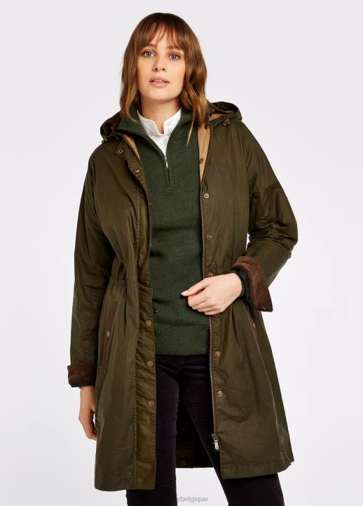 628F489 vêtements pin Dubarry femmes manteau de cire ballyvaughan