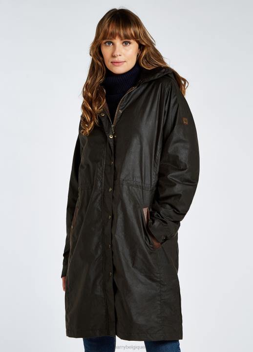 628F505 vêtements vert-de-gris Dubarry femmes manteau de cire ballyvaughan