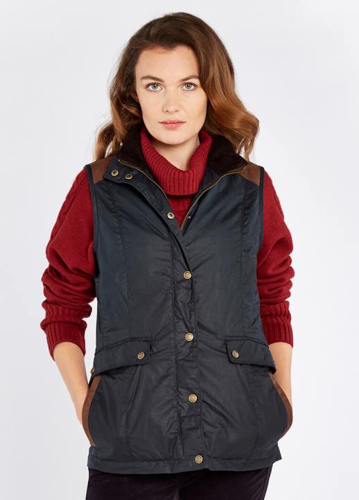 628F516 vêtements minuit Dubarry femmes gilet ciré pembroke