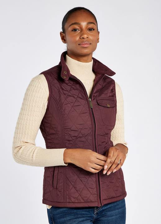 628F526 vêtements groseille Dubarry femmes gilet matelassé rathdown