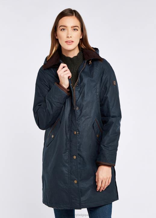 628F600 vêtements océan bleu Dubarry femmes manteau de cire ormond