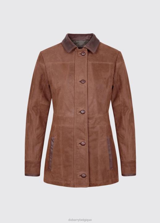 628F612 vêtements noyer Dubarry femmes veste en cuir femme orfèvre