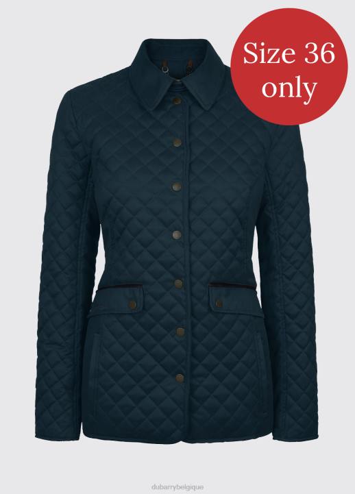 628F618 vêtements bleu pétrole Dubarry femmes veste matelassée Shaw