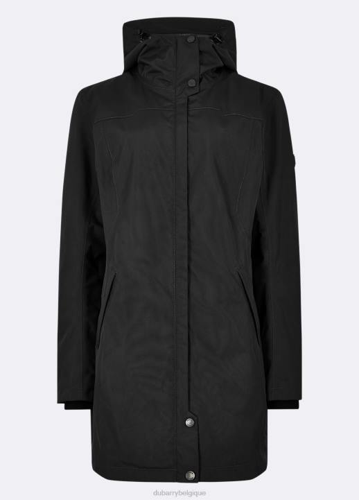 628F625 vêtements noir Dubarry femmes manteau de voyage Bunratty