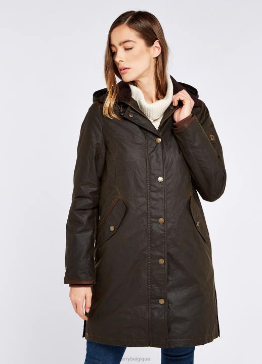 628F653 vêtements olive Dubarry femmes manteau de cire ormond
