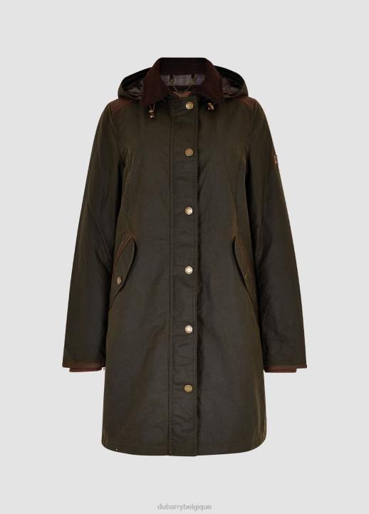 628F653 vêtements olive Dubarry femmes manteau de cire ormond