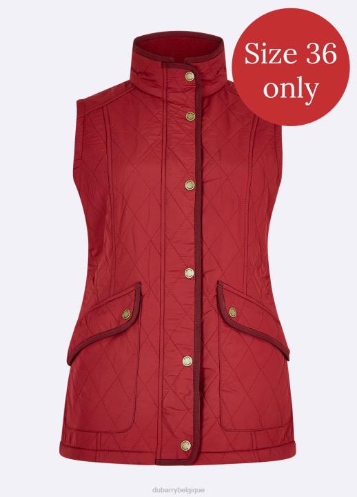 628F710 vêtements rubis Dubarry femmes gilet matelassé Clonmel