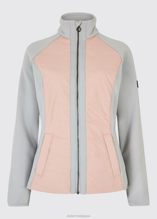 628F759 vêtements rose poussiéreux Dubarry femmes veste émeraude