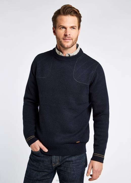 628F1023 vêtements marine Dubarry Hommes pull à col rond clarinbridge