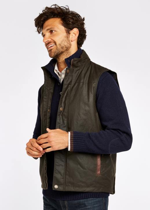 628F1001 vêtements olive Dubarry Hommes gilet wax éphémère
