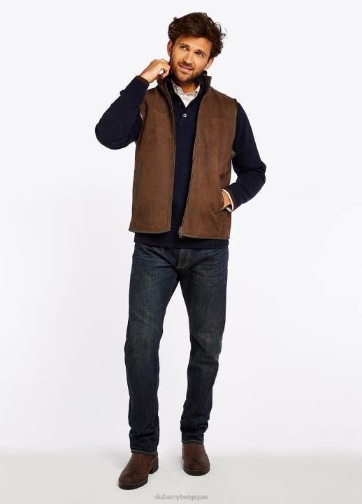 628F963 vêtements noyer Dubarry Hommes gilet en cuir dunhill