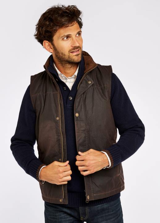 628F983 vêtements Java Dubarry Hommes gilet wax éphémère